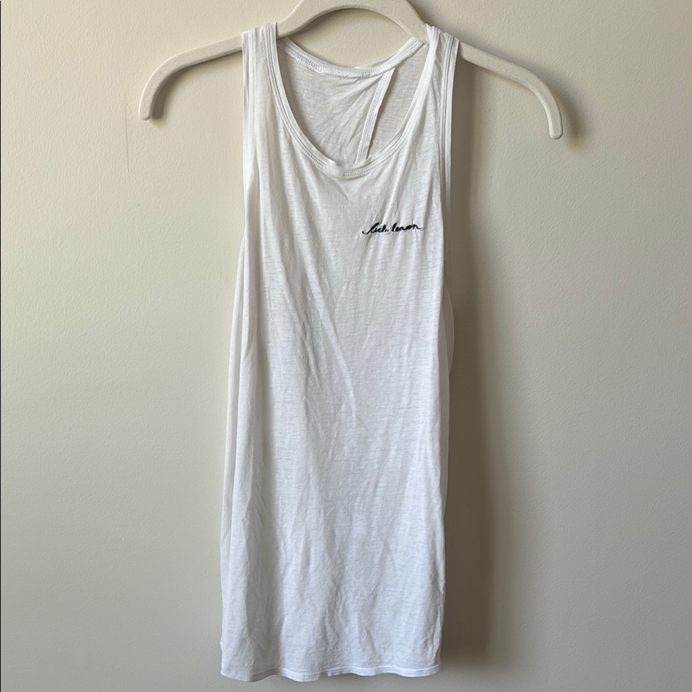 Lululemon Athletica White Tank Top